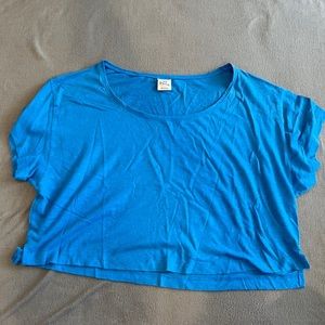 PINK Blue Crop Top
